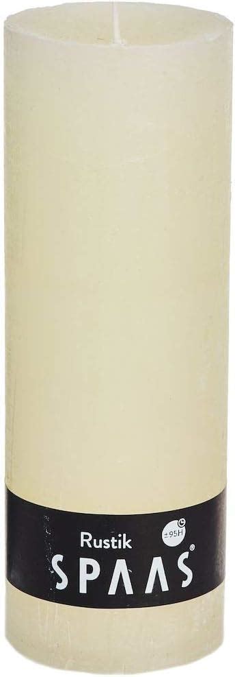 Bolsius Pack Pillar Candles Regular Ivory Mm Width Amazon Co