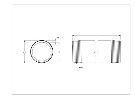 44615k338 Standard Wall Steel Threaded Pipe Nipples And Pipe Lily