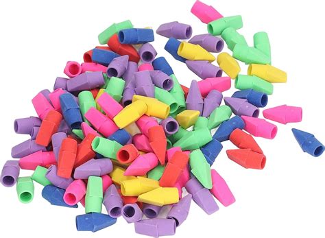 200Pcs Pencil Erasers Set Pencil Top Erasers Bulk Multicolour for ...