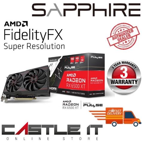 Sapphire Rx 6500 Xt Pulse Gaming Oc 4gb Gddr6 Amd Ati Rx6500xt Radeon