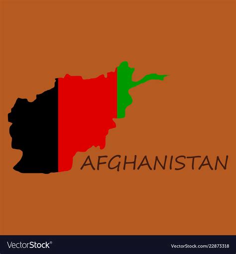 Flag of islamic republic afghanistan overlaid Vector Image