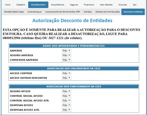 Fundação Família Previdência FFP Autorização de descontos no
