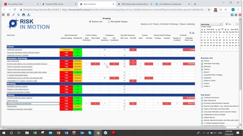 Project Risk Register Template Excel And Risk Register Dashboard ...