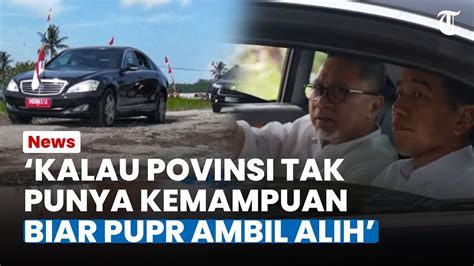 TEGAS Jokowi Perintahkan Menteri PUPR Ambil Alih Perbaikan Jalan Di