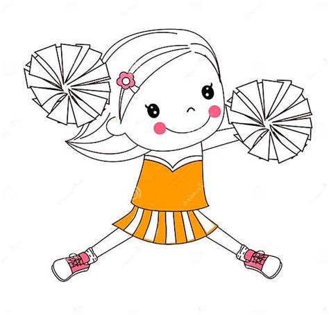 Cheerleader Stock Vector Illustration Of Pretty White 43327547