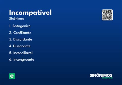 O Que Significa Incompatível - Incompatível - Significado e Sinônimo - escreva.ai
