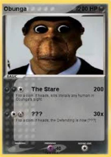 Obunga card : r/memes