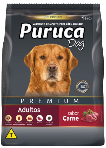 Puruca Dog Premium Carne Adultos FVO Alimentos para cães e gatos