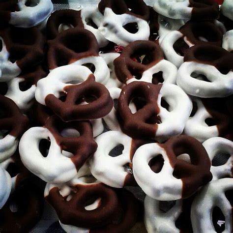 tie  knot hand dipped chocolate covered pretzels chocolate