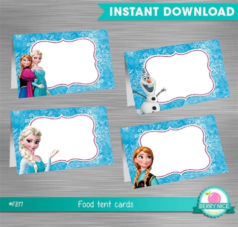 Free Frozen Printables Food Labels