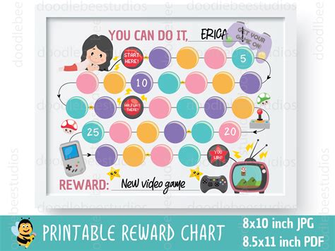 Prints 2 Versions Chore Chart Printable Gumball Reward Chart Potty