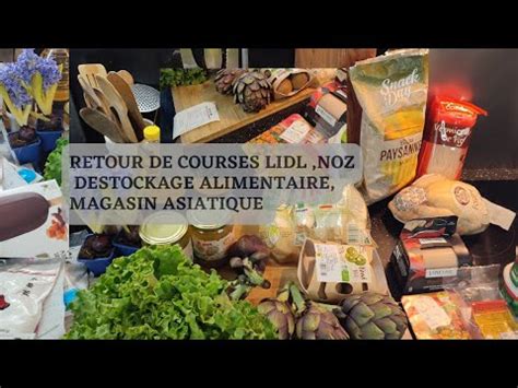 Retour De Courses Lidl D Stockage Alimentaire Noz Et Magasin