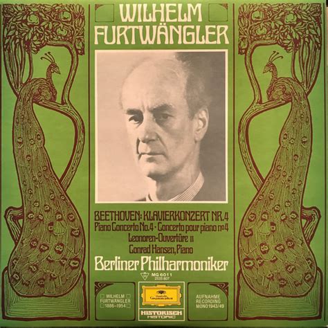 Beethoven Piano Concerto No 4 Op 58 By Wilhelm Furtwängler Berliner