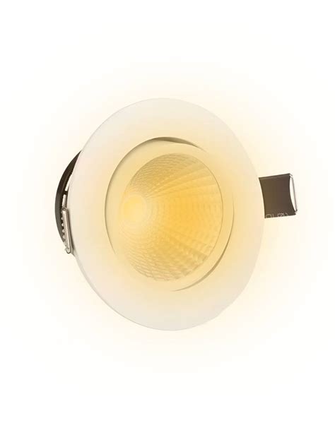 Spot Led Embutir Redondo Cob W Direcion Vel Branco Quente Brilholux