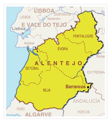 Alentejo Area Map