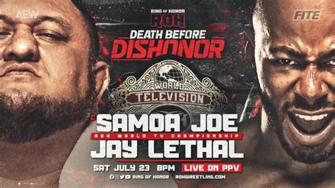 Samoa Joe defenderá el Campeonato Mundial Televisivo de ROH ante Jay