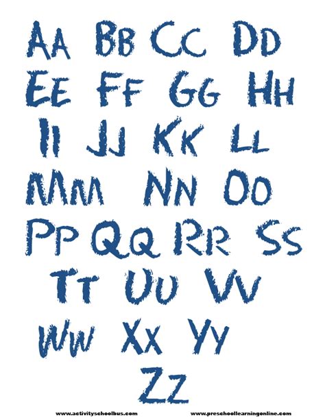 Free Printable Alphabet-Alphabet Printables-Printable Letters