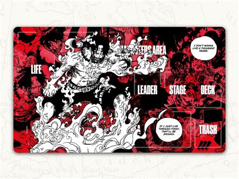 ONE PIECE TCG Playmat: Ace Leader Playmat - Etsy