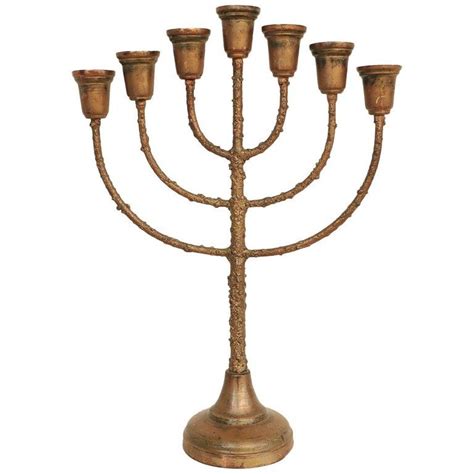 Brutalist Menorah Jewish Judaica Candelabra In 2020 Candelabra For