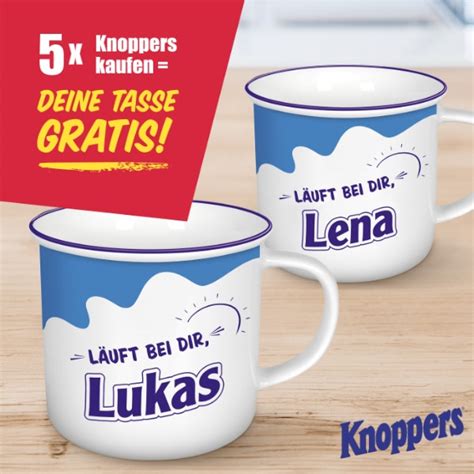 Knoppers Tasse Gratis Sichern Codes Eingeben Gestalten