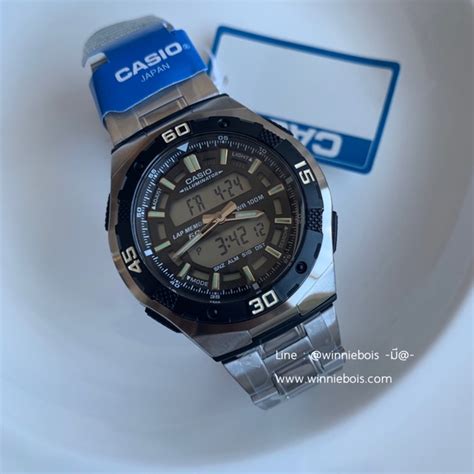 นาฬิกา คาสิโอ Casio Standard Analog Digital รุ่น Aq 164wd 1a Aq 164wd 7a ของแท้ 100 รับประกัน 1