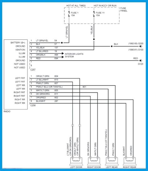 Ford Taurus Radio Wiring Diagram Ford Ranger Radio Ford Explorer