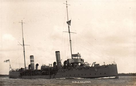 RPPC Photo British Royal Navy WWI HMS Halcyon Minesweeper | Other ...