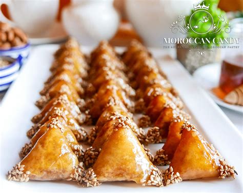 Almond Cookies Briwat Moroccan Tea Party Homemade Sweets With Honey