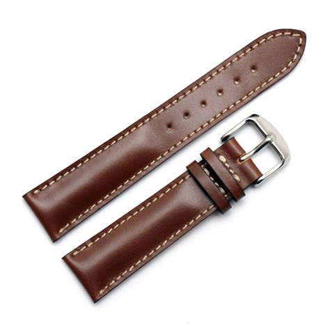 Fluco Brown Horween Shell Cordovan Watch Strap Mm Mm Mm