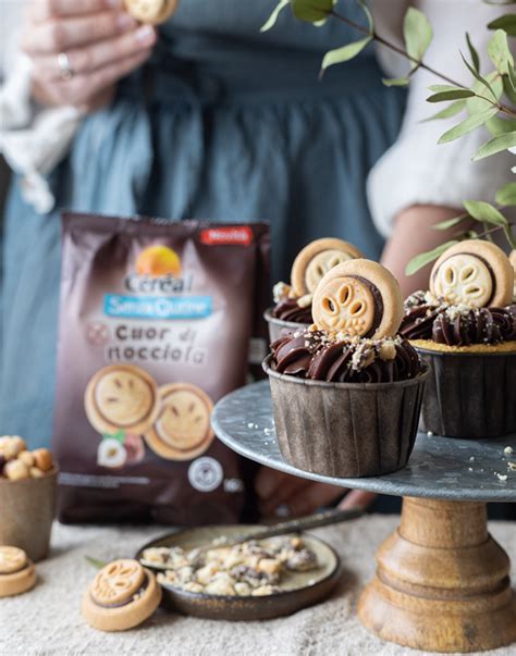 Cupcakes con Cuor di Nocciola Senza Glutine Céréal