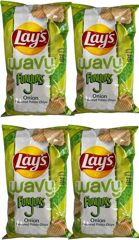 Amazon Lay S Wavy Funyuns Onion Flavored Potato Chips Ranch 7 5