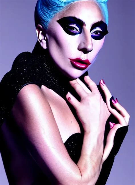 Lady Gaga Photoshoot By Nick Knight Editorial Studio Stable Diffusion