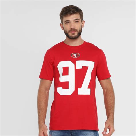 Camisa Nike San Francisco 49ers Nick Bosa 97 Name And Number Masculina