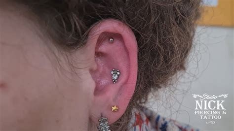 Piercing De Conch Indiano Titanio Youtube