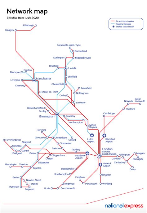 National Express Map From 1st July 2020 Image National Express