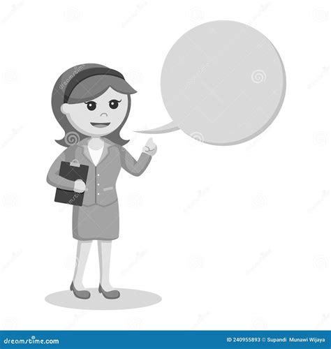 Lawyer Service Character Profession Design Vector Black And White Stock