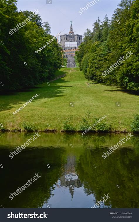 Hercules Monument Bergpark Wilhelmshoehe Kassel Hesse Stock Photo Edit