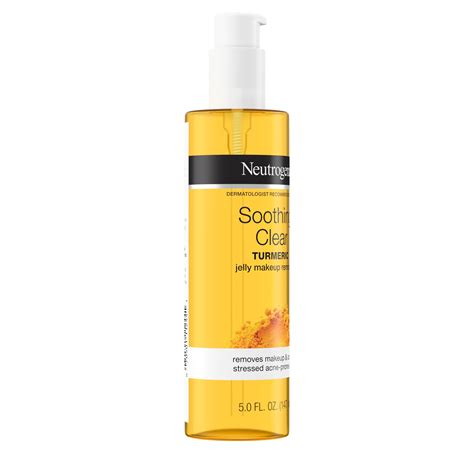 Neutrogena Soothing Clear Turmeric Jelly Makeup Remover 5 Fl Oz For Acne Prone Combination