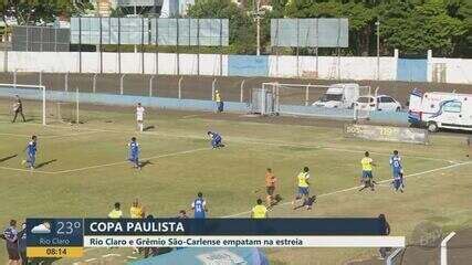 Copa Paulista Confira como chegam São Carlense CAT Rio Claro