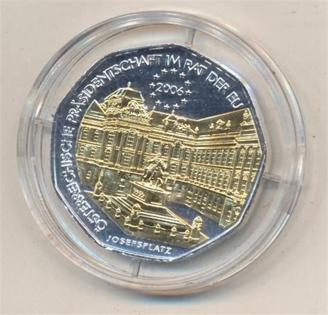 5 Euro 2006 Eu Präsidentschaft 5 Euro Premiumausgabe 24 Karat