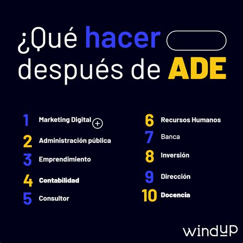 Qué hacer después de ADE WindUp