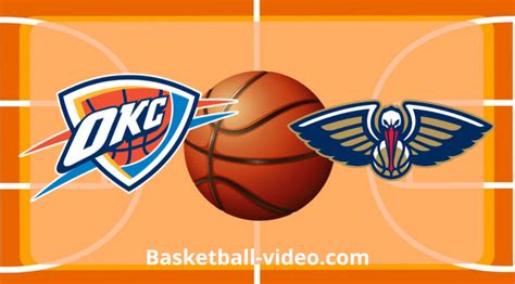 Oklahoma City Thunder Vs New Orleans Pelicans Game 4 Apr 29 2024 NBA