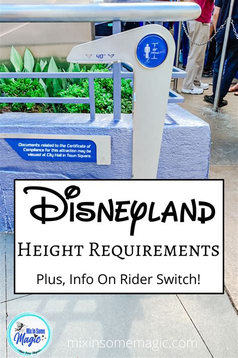 Heading To Disneyland You Need To Know About Disneyland Height