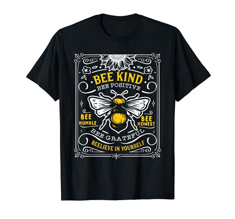 Bumblebee Bee Kind Bee Humble Save The Bees Cottage Core T Shirt