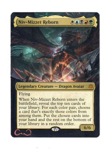 Niv Mizzet Reborn Altered Full Art Mtg Magic Commander Edh Etsy