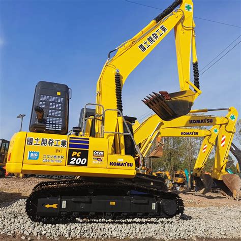 Used Towable Backhoe Komatsu Pc Digger Secondhand T Construction