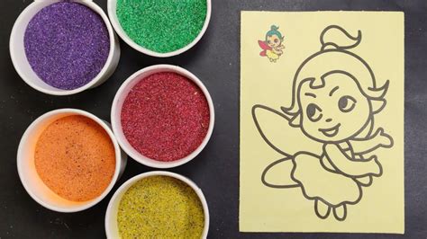 Asmr The Sound Of Sand Painting And Coloring Pictures Satisfying