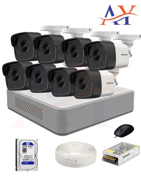 8 Analog Cameras 5 Magapixel CCTV Camera Package HIKVISION - AY Tech ...