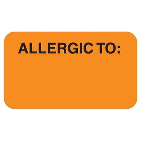 Veterinarian File Folder Chart Labels Allergic To Warning Vet