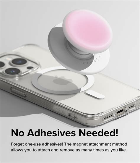 Ringke MagSafe Tok Magnetic Mobilhållare/Ställ, Ice Pink - Teknikmagasinet